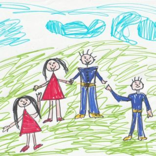 Моя дружная семья-Папа, Мама,Брат и Я!