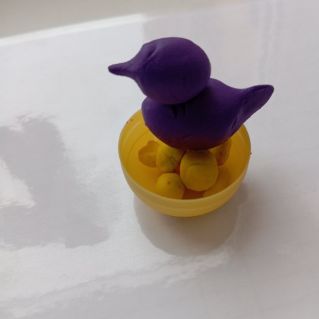 Лепка "Птичка в гнëздышке"