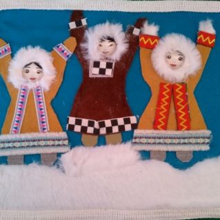 Аппликация "Встреча солнца"