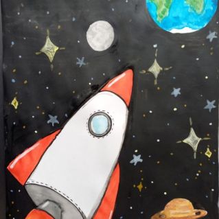 "Космическое путешествие".