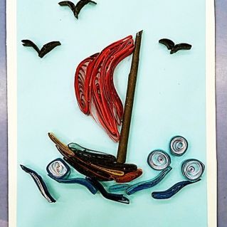 Открытка "Алые паруса"