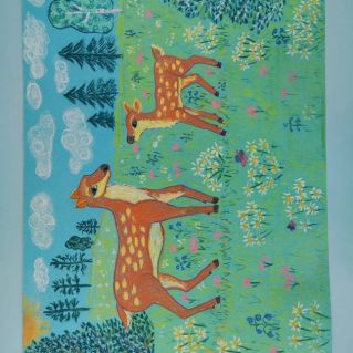 Косули - обитатели Воронежского природного заповедника