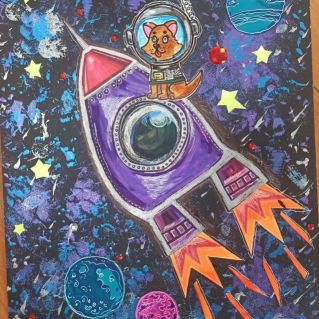 Стрелка в открытом космосе