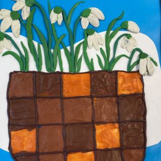 "Корзина с подснежниками"