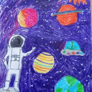 " В космосе"