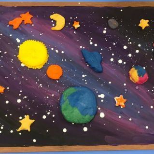 "ЗАГАДОЧНЫЙ КОСМОС" (тестопластика)