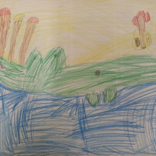 Зубастый крокодил солнце в небе проглотил