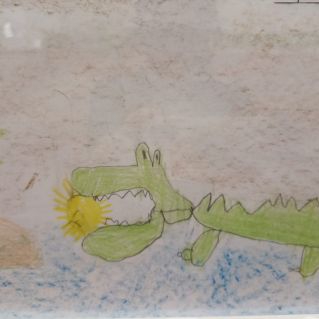 Крокодил и солнце