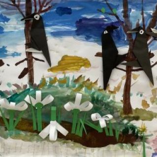 «Подснежники в лесу»