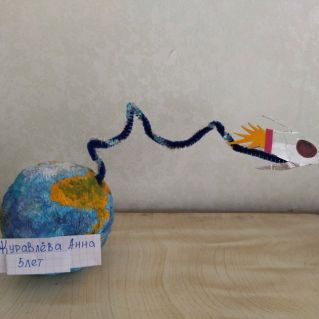 Полет ракеты вокруг Земли