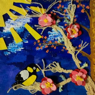 Цветущая яблонька