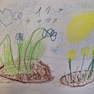 "Первые весенние цветы"