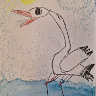 "Аист, который не заметил лягушку."