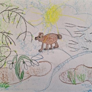 "Весна в лесу".