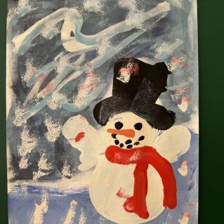 Новогодний снеговик