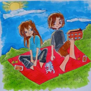 На пикнике с братом