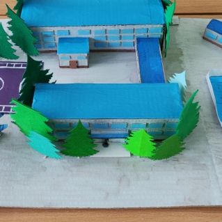 Макет "Алтайская летная школа"