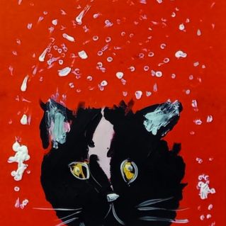 Котёнок зимой.