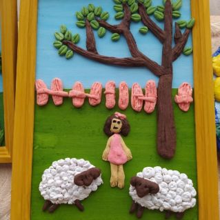 Девочка с барашками