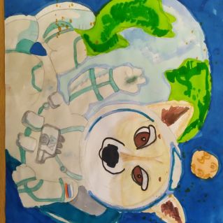 Собака в космосе