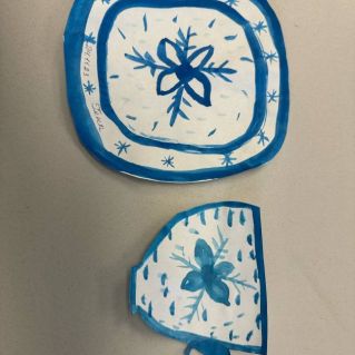 Тарелка с чашкой