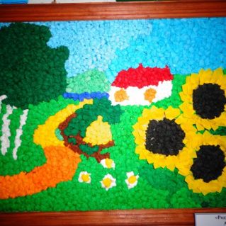 Аппликация "Родные просторы Кубани"