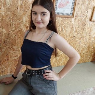 Топ из трикотажной ткани