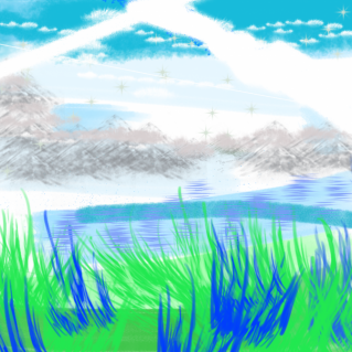 Синяя трава