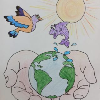 рисунок "Земля наш общий дом"