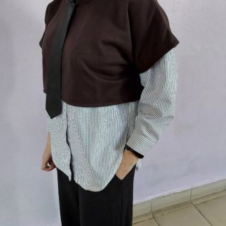 Топ-жилет из трикотажной ткани