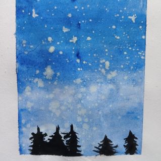 рисунок "Звездное небо"