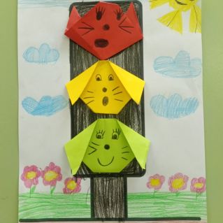 Яркий светофор