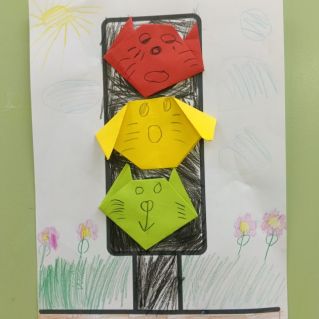 Яркий светофор