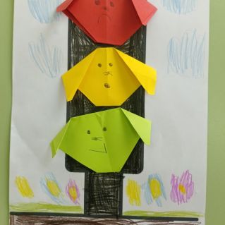 Яркий светофор