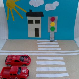 Светофор на дороге