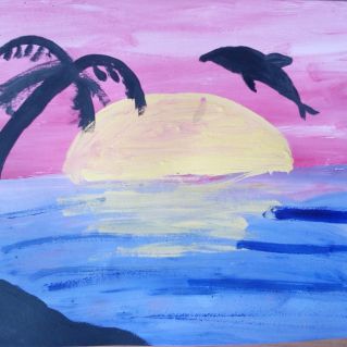 "Розовый закат"