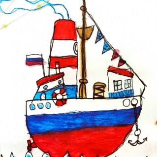 Флаг России - триколор, три полоски ловит взор!