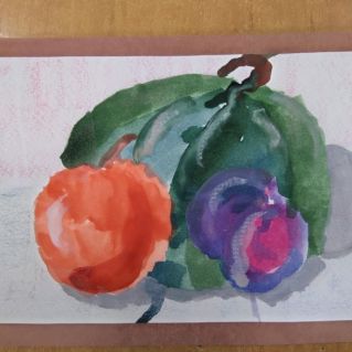 Натюрморт со сливами