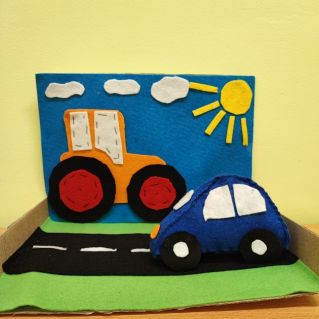 Ручной труд - поделка "Дорога без опасностей"