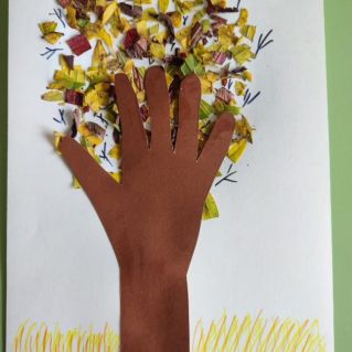 дерево в золоте