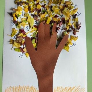 дерево в золоте