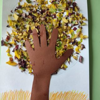 дерево в золоте