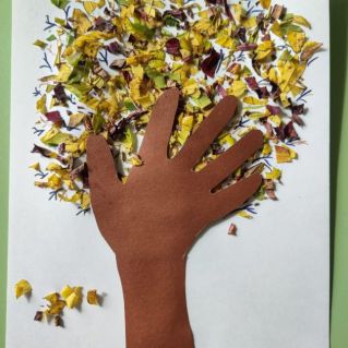 дерево в золоте