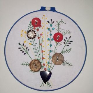 Вышивка "Луговое разнотравье"