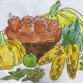Рисунок "Дары щедрой осени"