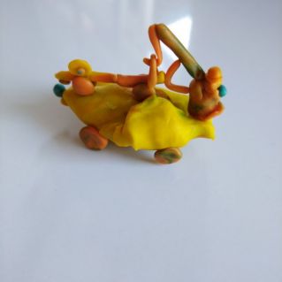 "Техника будущего" работа из пластилина, воспитанника с РАС