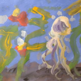 Медуза и рыбки