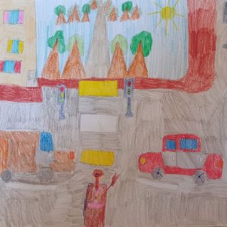 Будь внимателен на пешеходном переходе