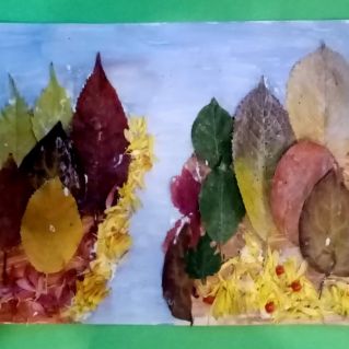 "Фантазия из листьев"