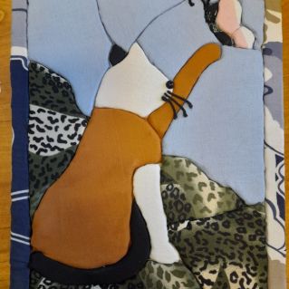 Котейка и бабочка